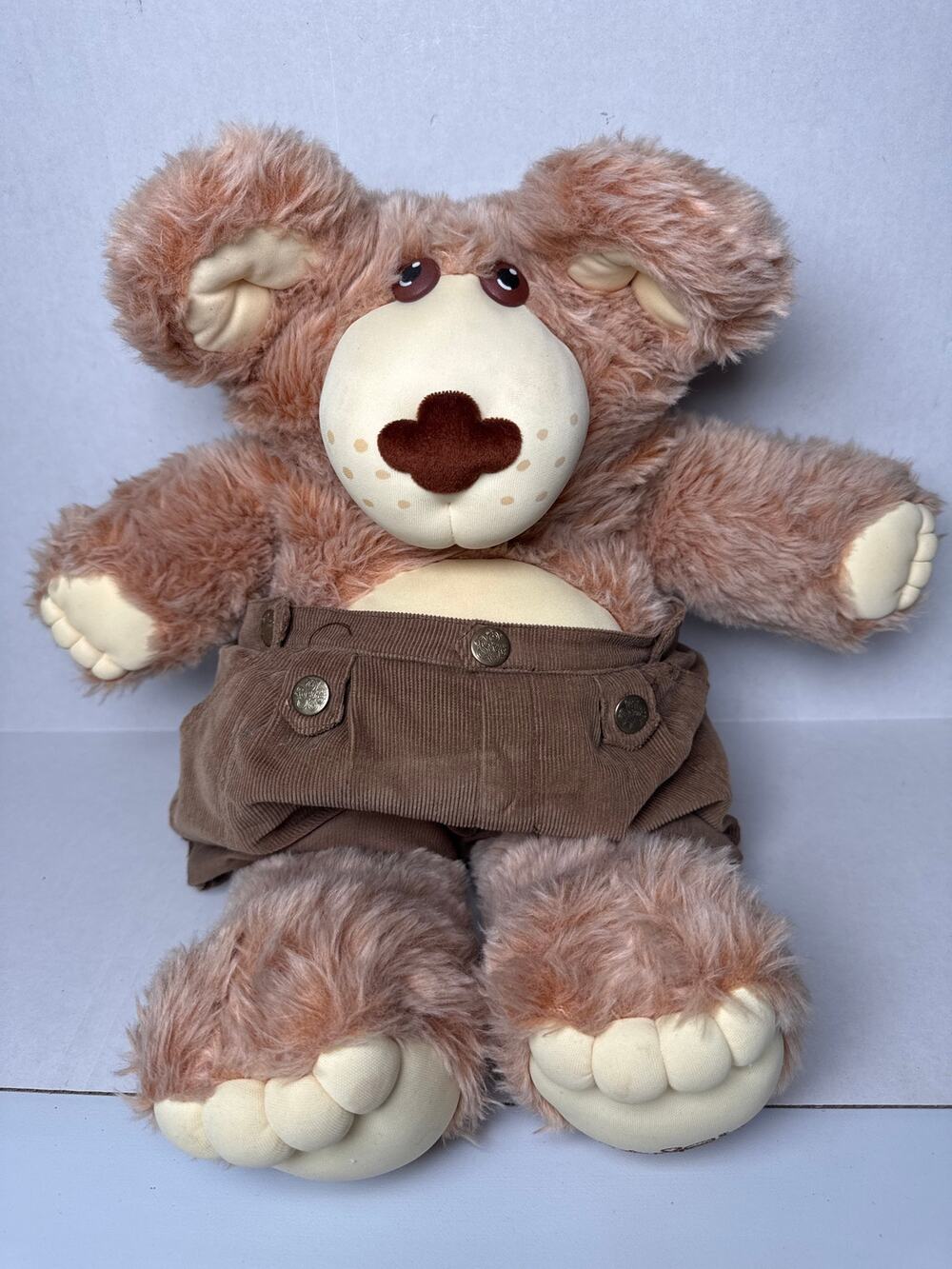 Vintage 80's Furskins Dudley 22" Teddy Bear Plush (Xavier Roberts) brown Shorts